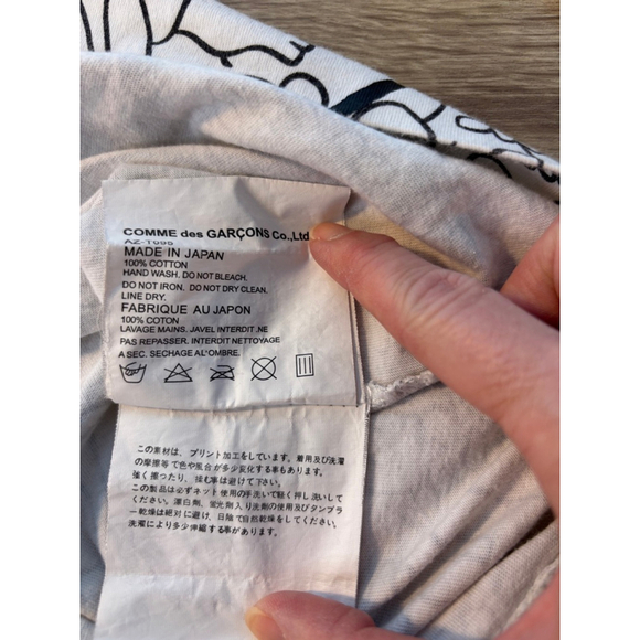 Comme des Garcons PLAY Life is Hell Double Sided Tee Small - Picture 8 of 11